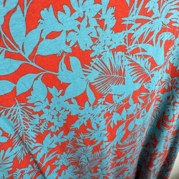 Soft Surroundings Cotton Modal Santiago Floral V-Neck Shift Dress Pockets Sz 3X - Picture 4 of 6